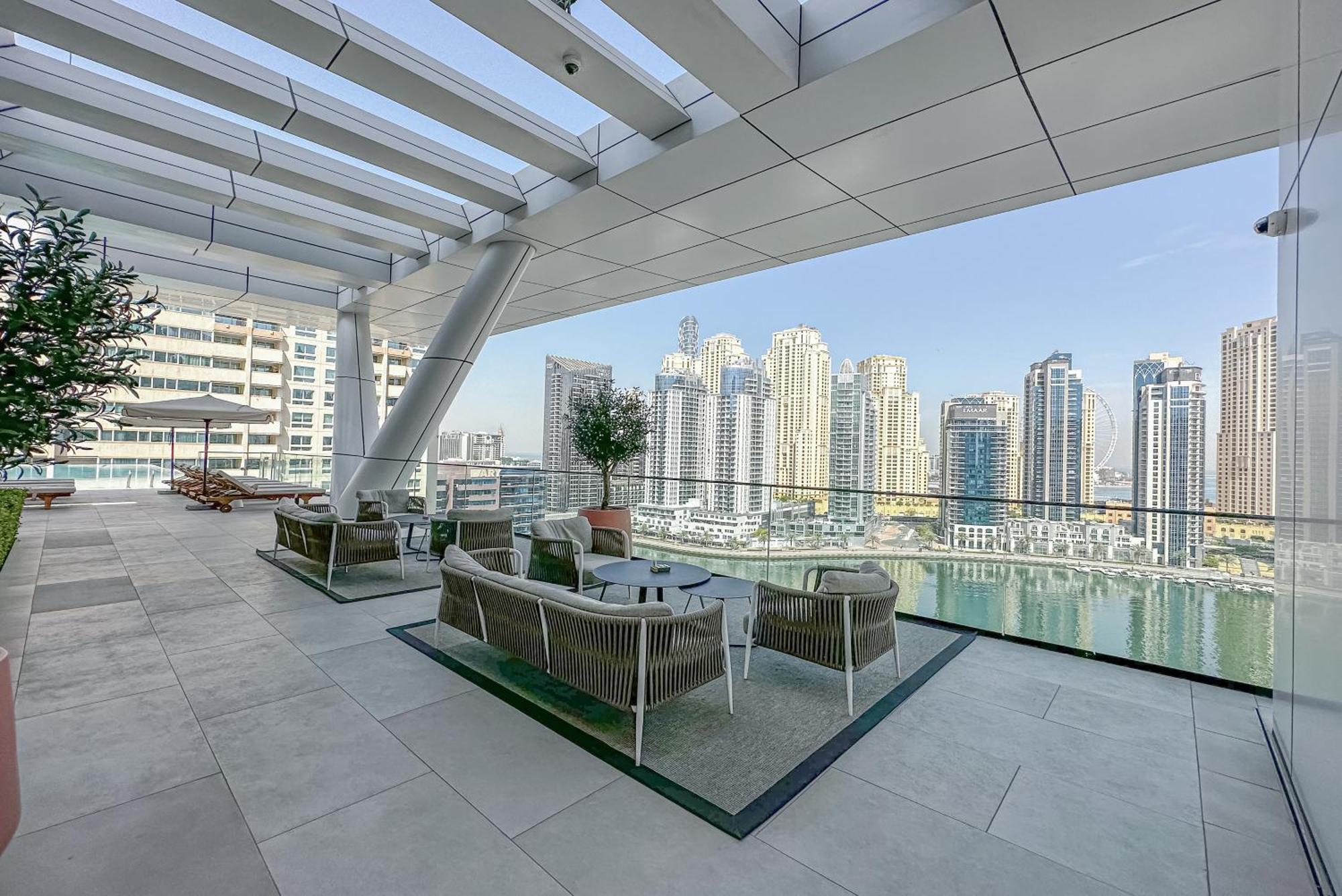 Modern 2Br High Floor Haven In Vida Dubai Marina Apartment Екстериор снимка