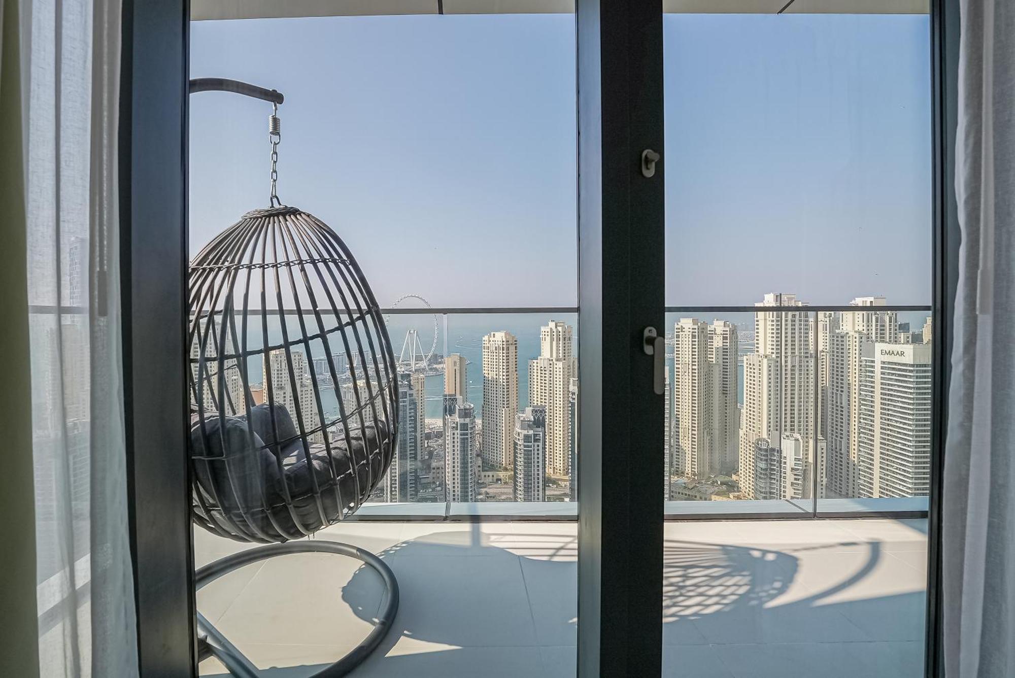Modern 2Br High Floor Haven In Vida Dubai Marina Apartment Екстериор снимка